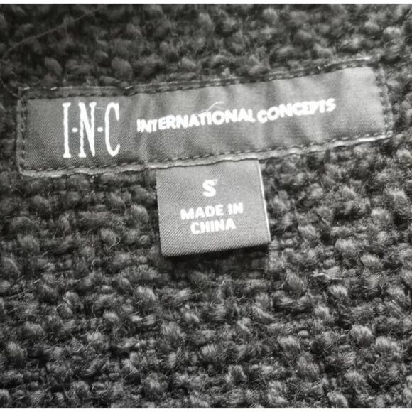 I.N.C. INTERNATIONAL CONCEPTS BLACK COAT SZ.S EUC *HOOD NOT INCLUDED* - Picture 7 of 9